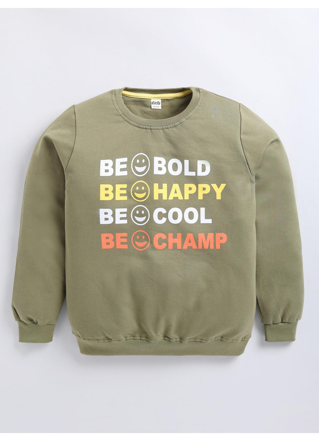 Be Bold Happy Cool Champ' Graphic Sweatshirt