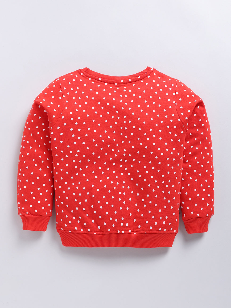 Cozy Woodland Dot Printed Sweatshirt