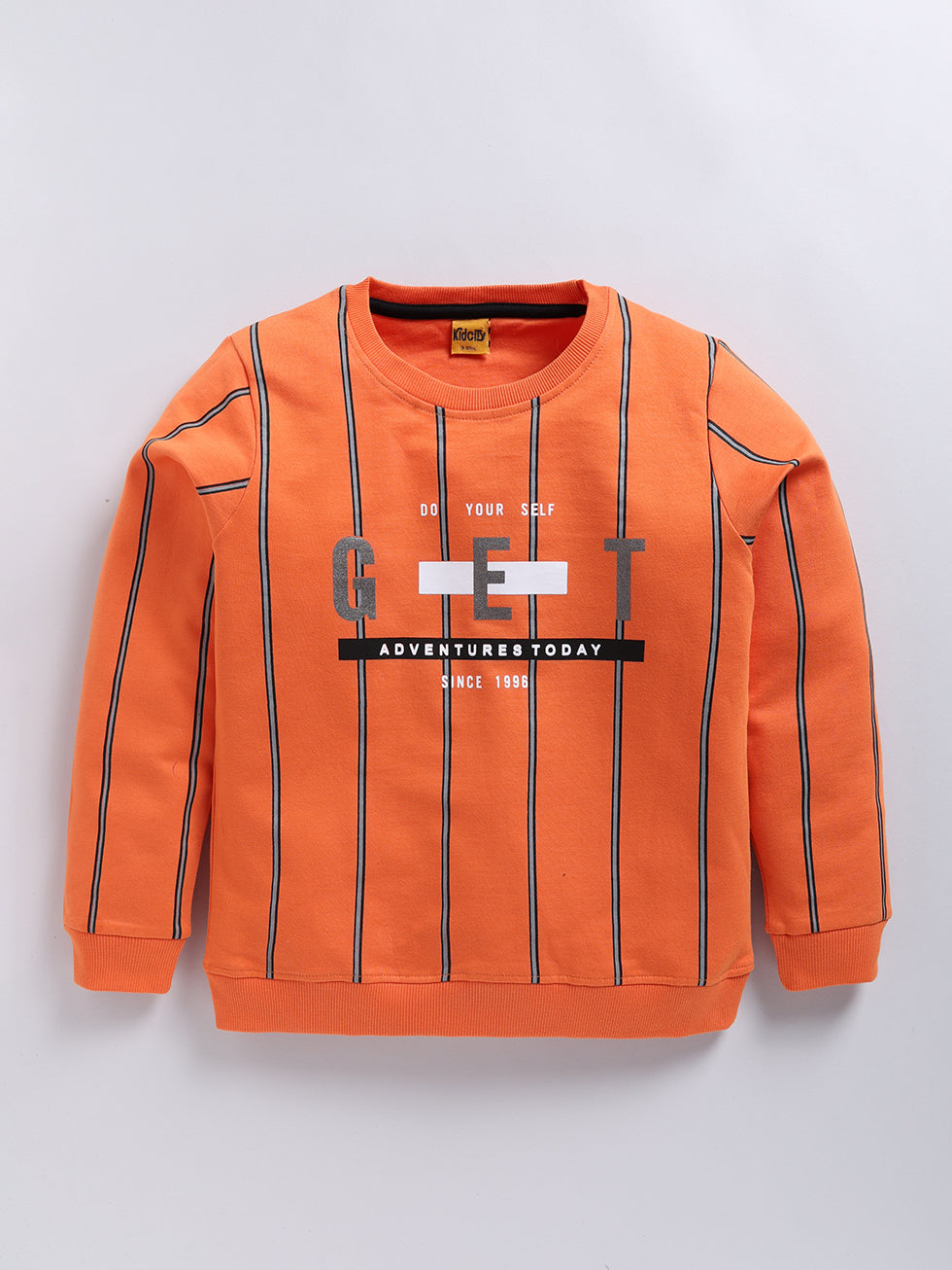 Brown striped printed Sweatshirts