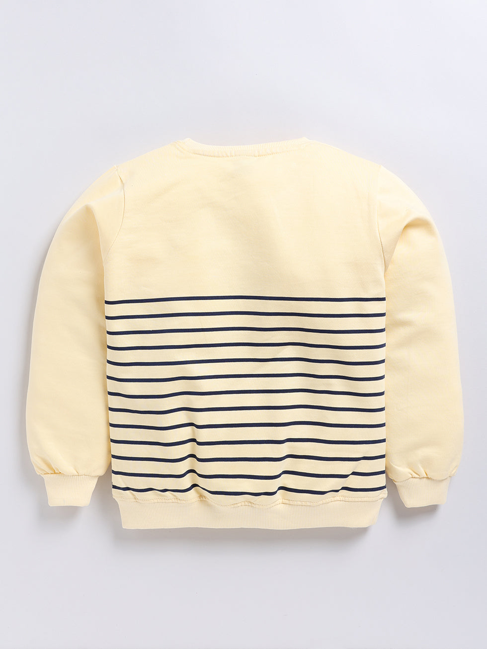 Sunshine & Good Vibes Striped  Print Sweatshirts