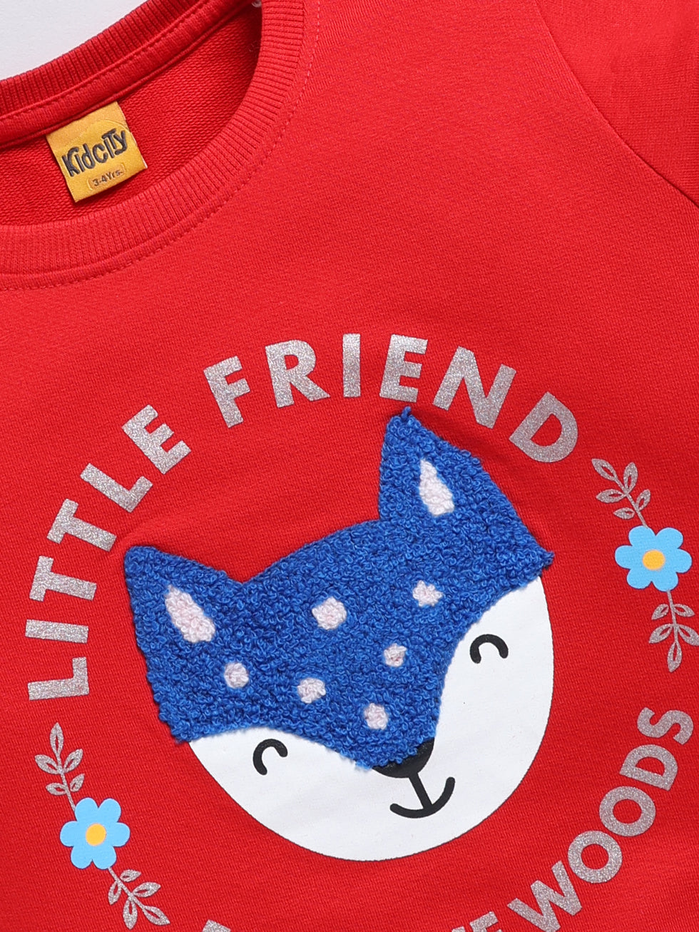 Red Fox Graphic Boys' Printed Sweatshirts