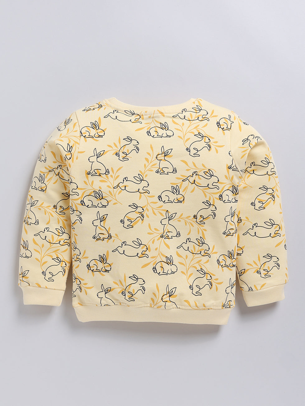 Yellow Bunny Printed Print Sweatshirts