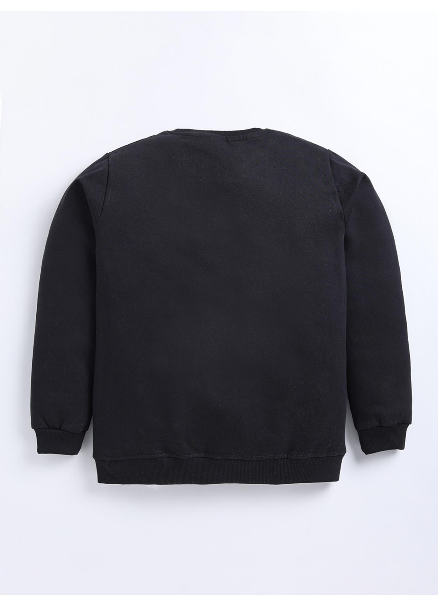 My Only Rule Graphic Heart Print Black Sweatshirt