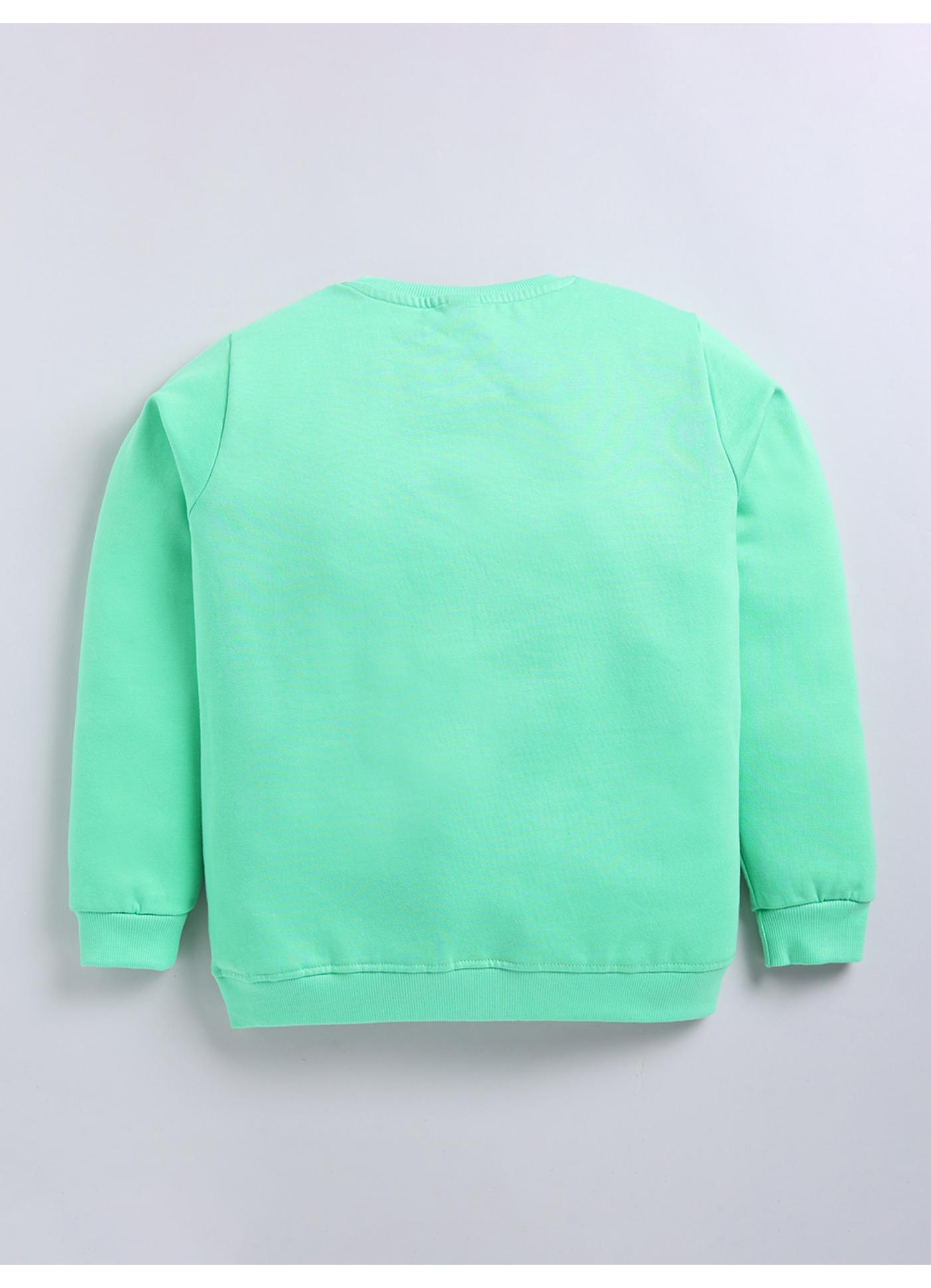 Be Happy Floral Wreath Graphic Sweatshirt