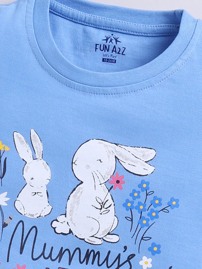 Kidcity Baby Girls Basic Top Combo Set (Pack of 2)|Cotton Sinker Top| Lavender, Sky Blue  Tops