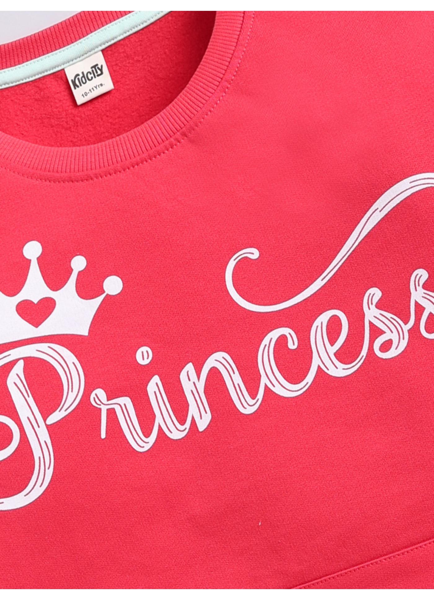 Princess Graphic Crew-Neck Sweatshirt
