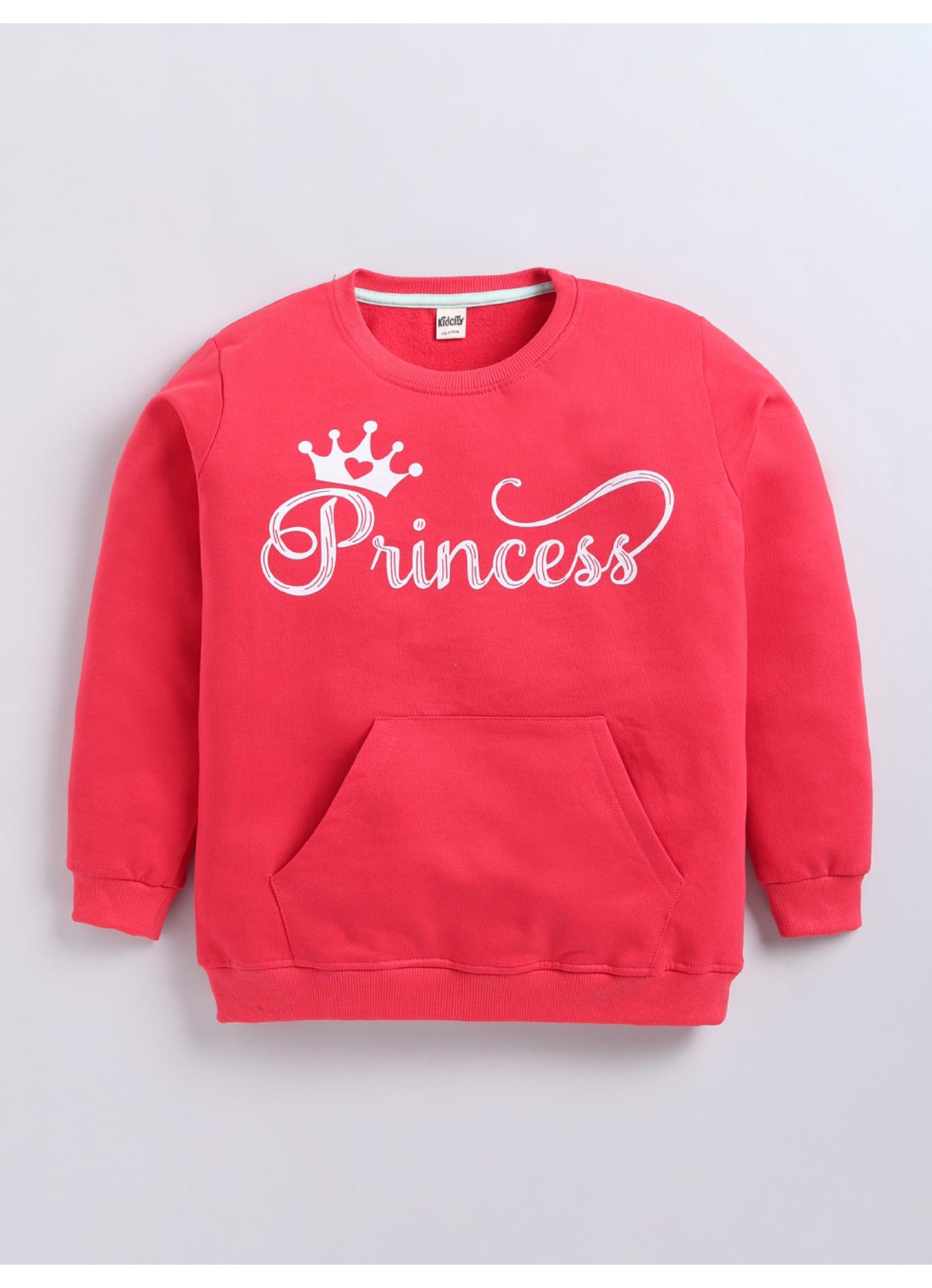 Princess Graphic Crew-Neck Sweatshirt