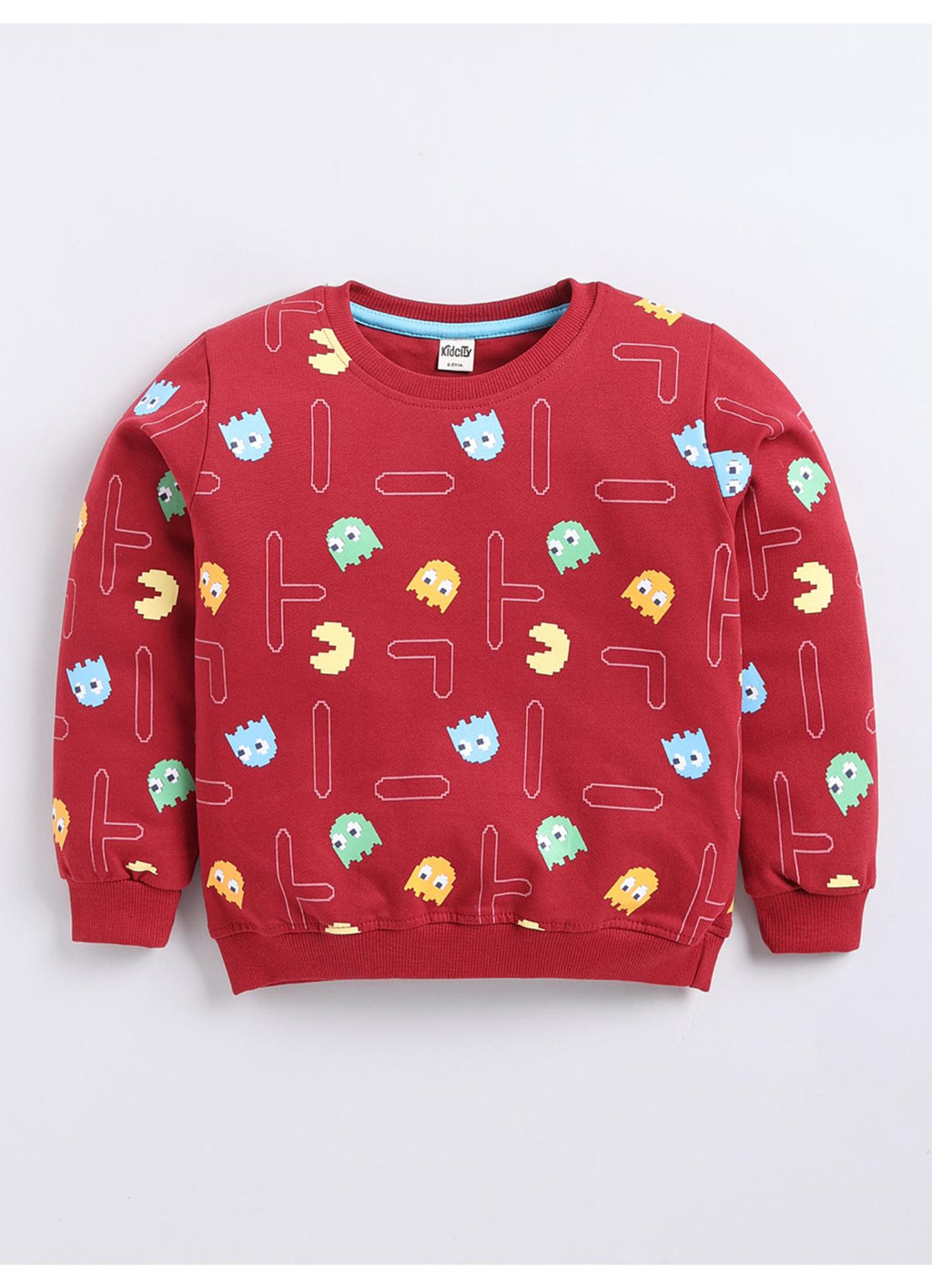 Retro Gaming Graphic Print Sweatshirt