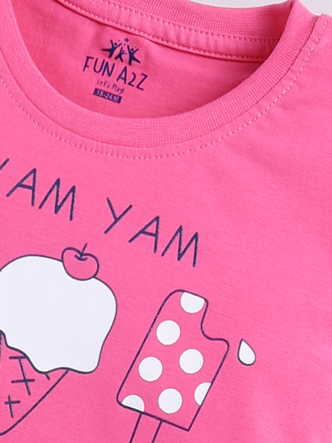 Girls Placement Printed Basic 2pc Combo Set Top