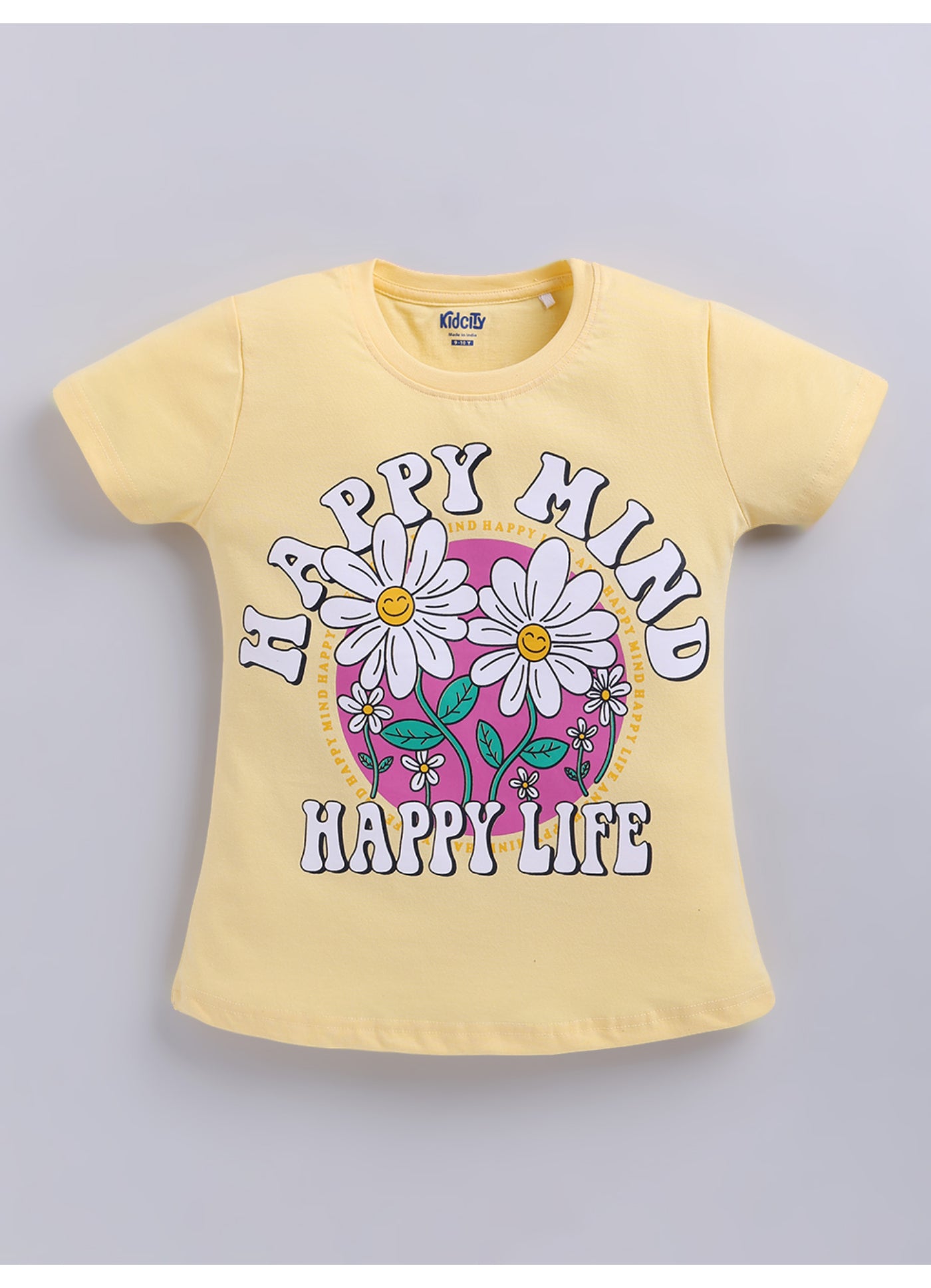 Happy Mind Happy Life Daisy Tops
