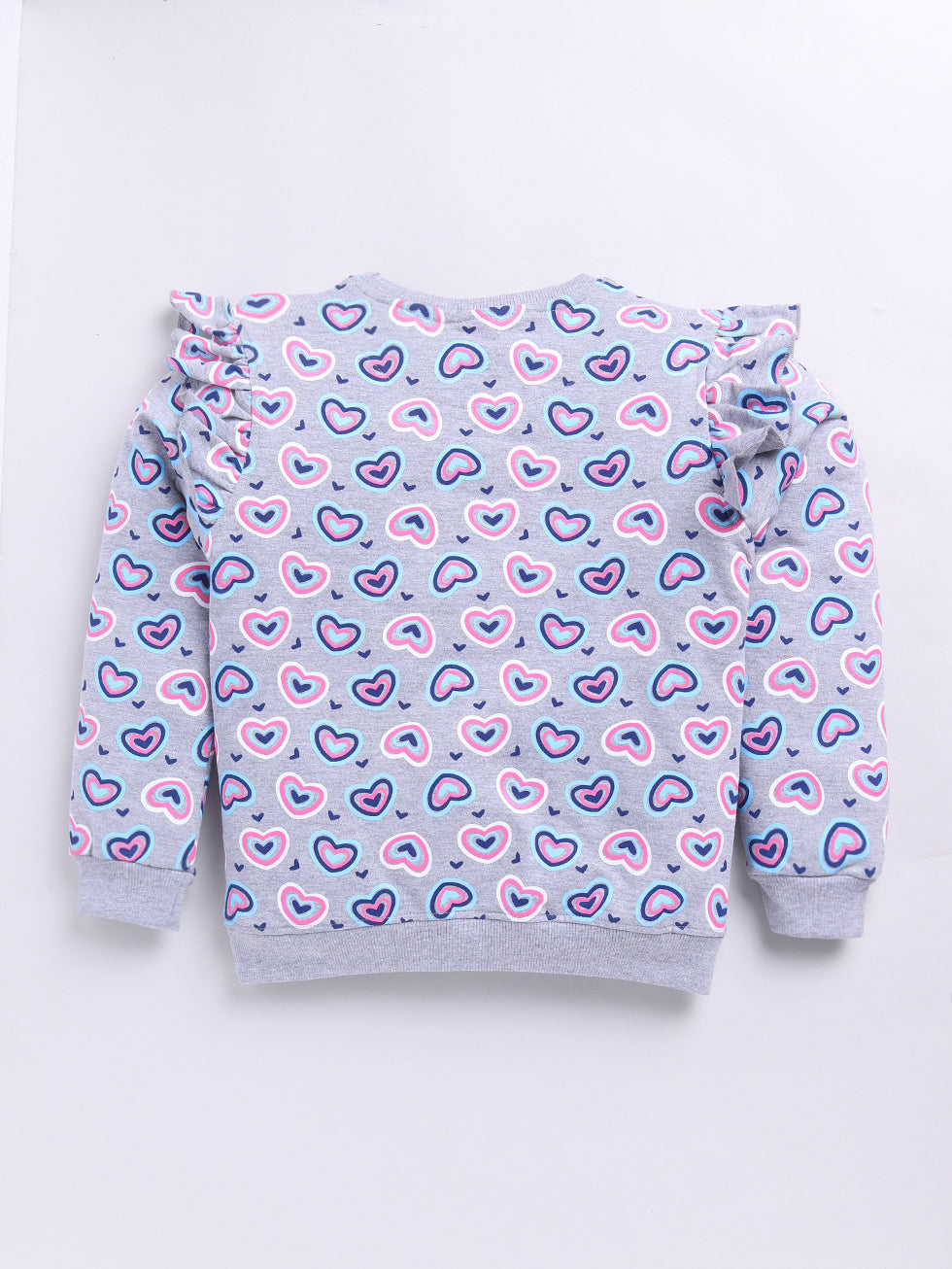Pink Heart  Printed Sweatshirts
