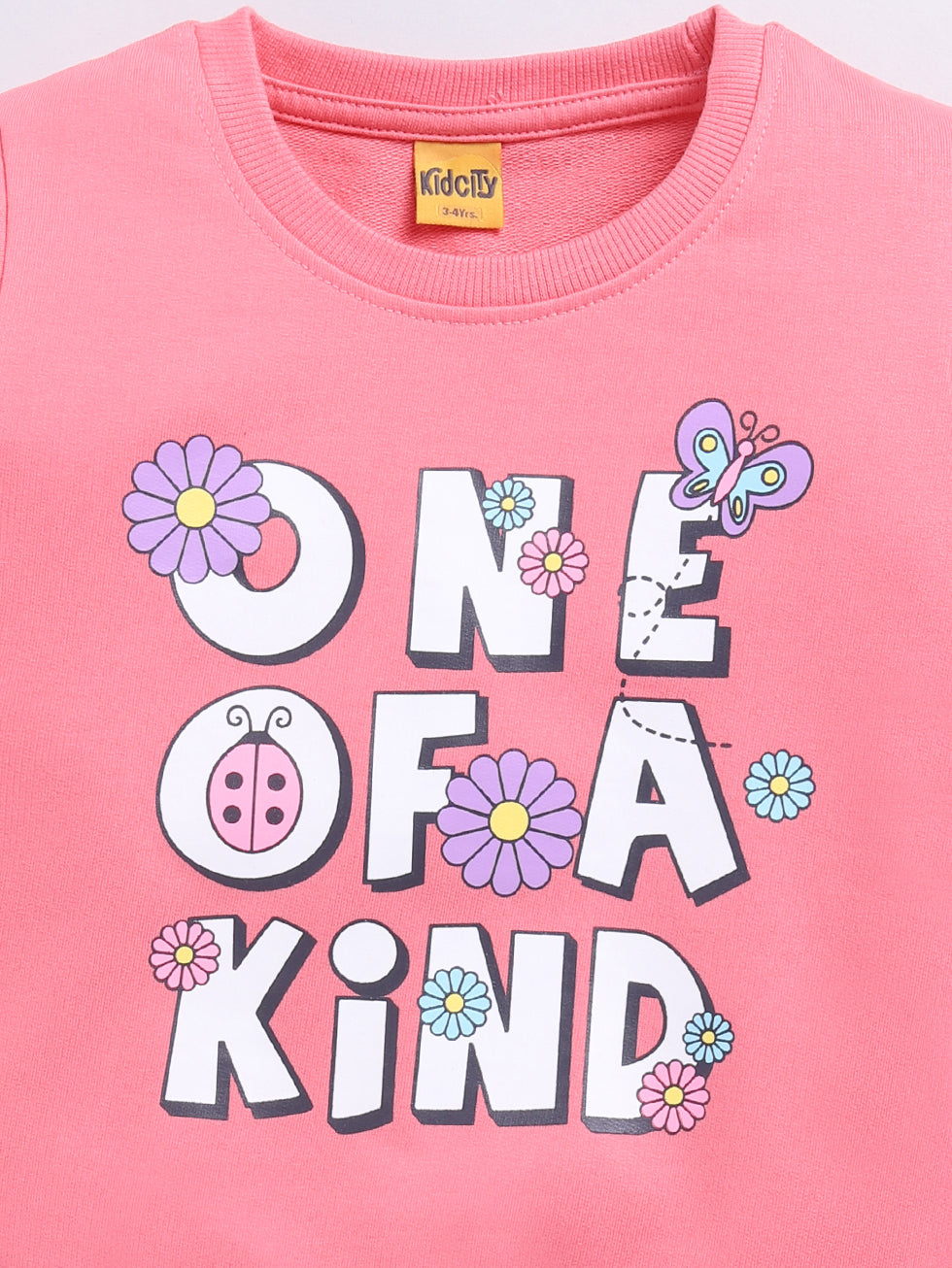 One of A Kind Text Print Sweatshirts