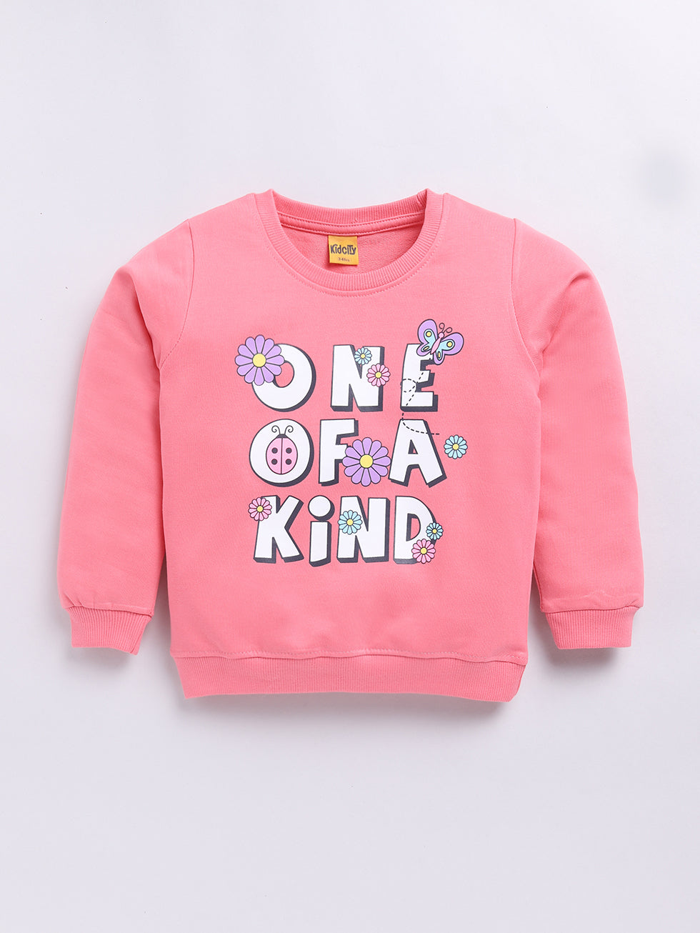 One of A Kind Text Print Sweatshirts
