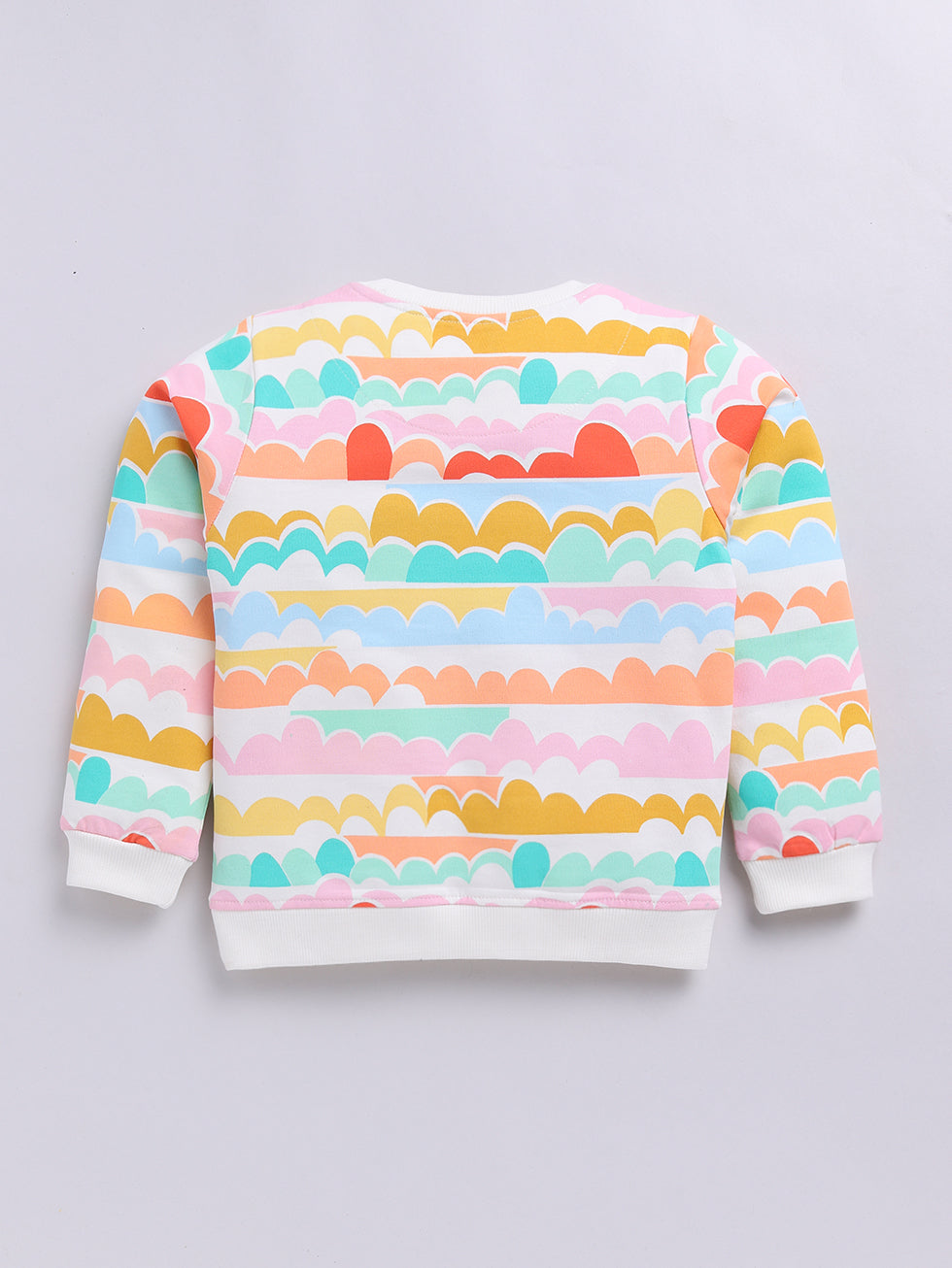 Rainbow Cloud Stripes Printed Sweatshirts