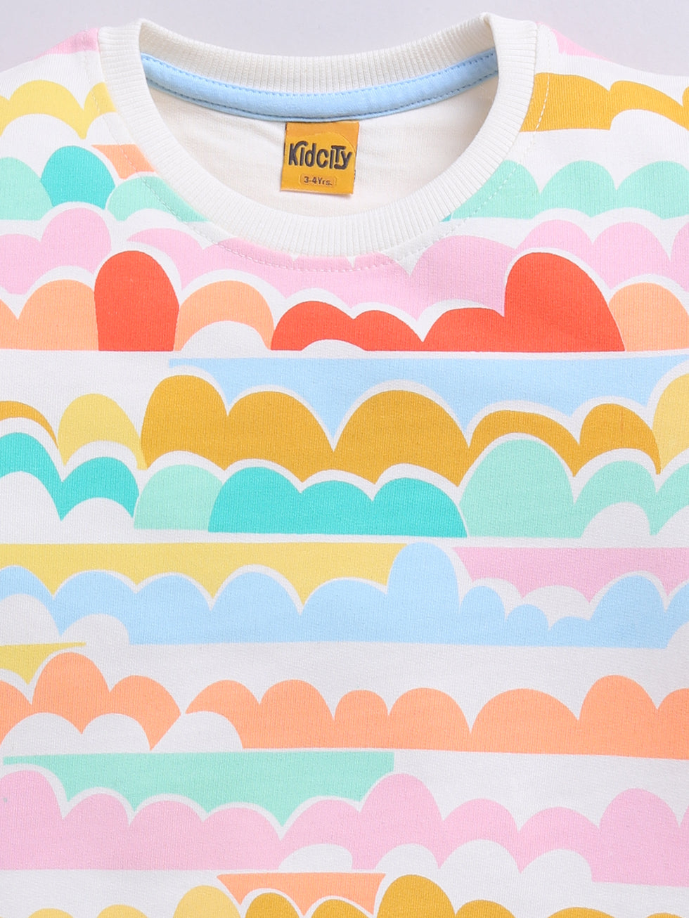 Rainbow Cloud Stripes Printed Sweatshirts