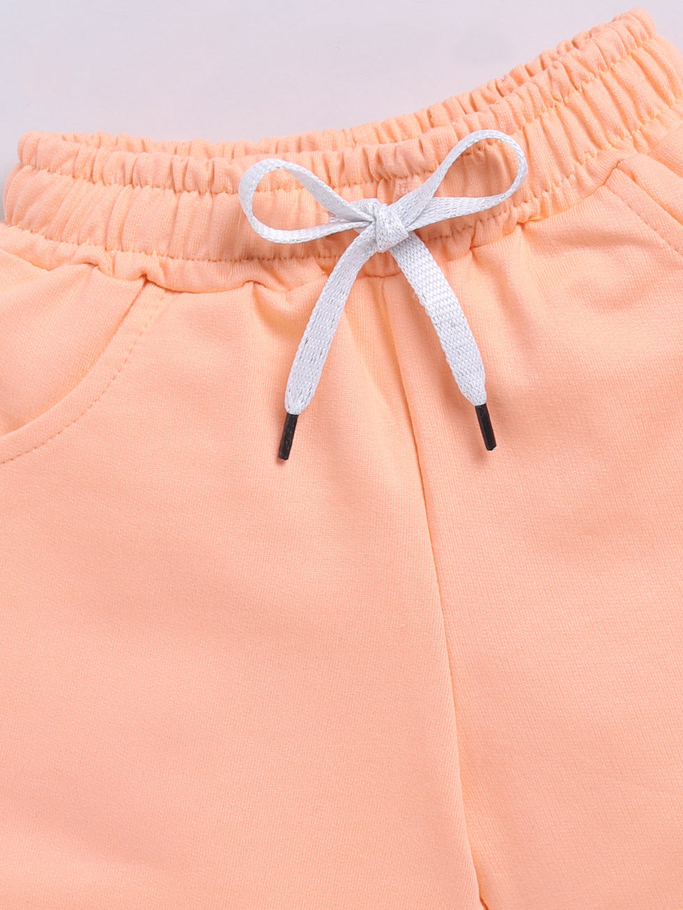 Feel Good Text and Smile Printed Shorts
