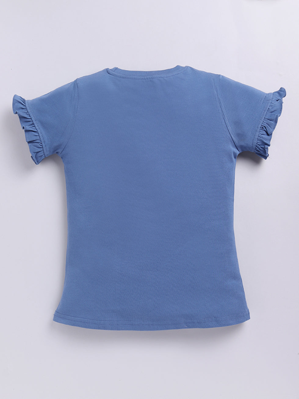Half Sleeve Text Printed Tops