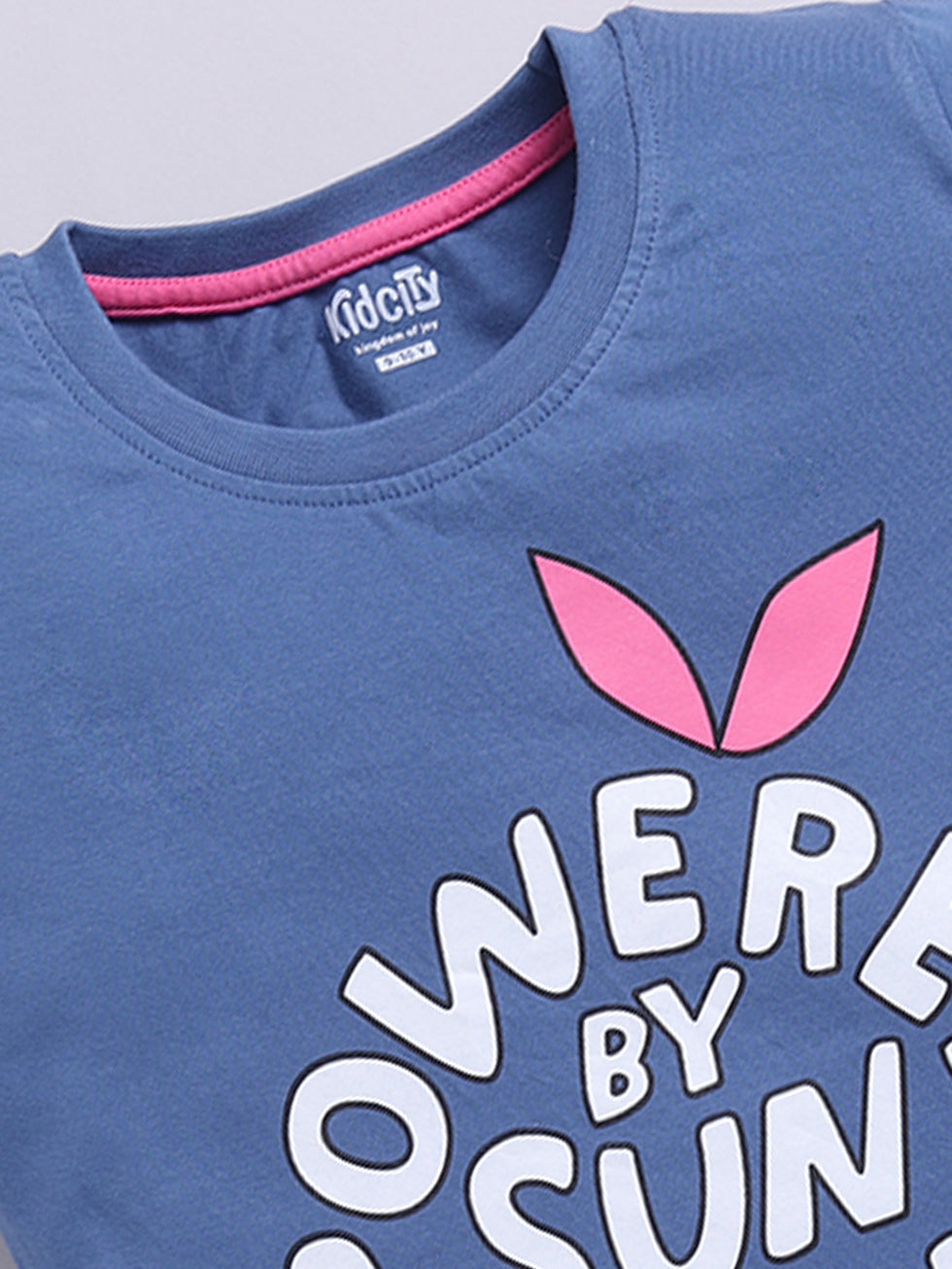 Half Sleeve Text Printed Tops