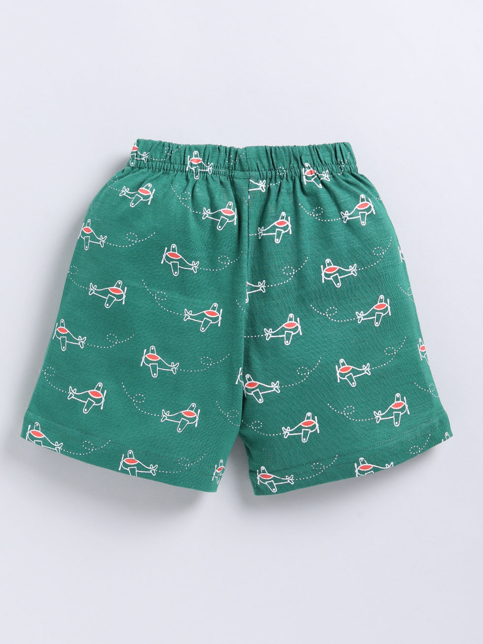 Kidcity Baby Boys shorts Combo set (pack of 2) |Sinker shorts|Deep green shorts back view