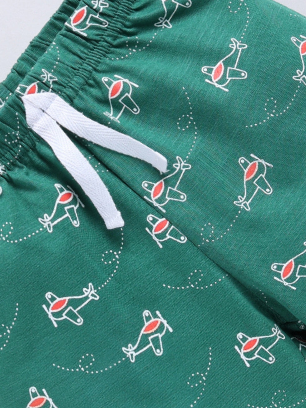 Kidcity Baby Boys shorts Combo set (pack of 2) |Sinker shorts|Deep green shorts zoom view