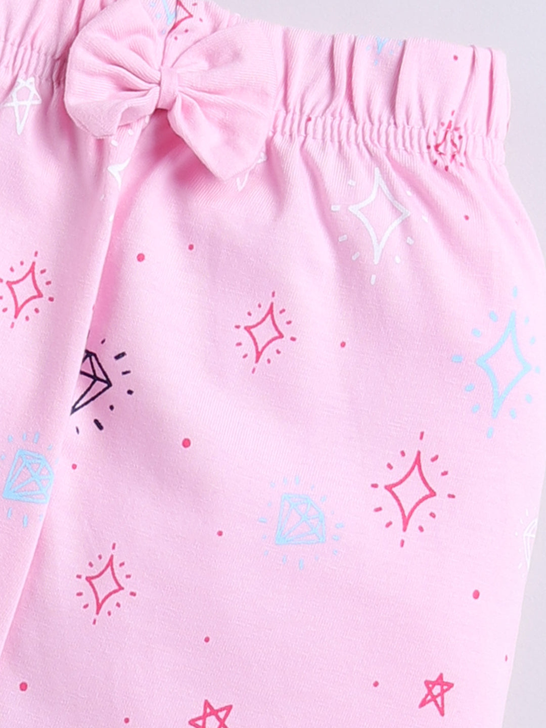 Kidcity Baby Girls Capri Combo set (pack of 2) | Cotton Sinker Capri| baby Pink Capri zoom view