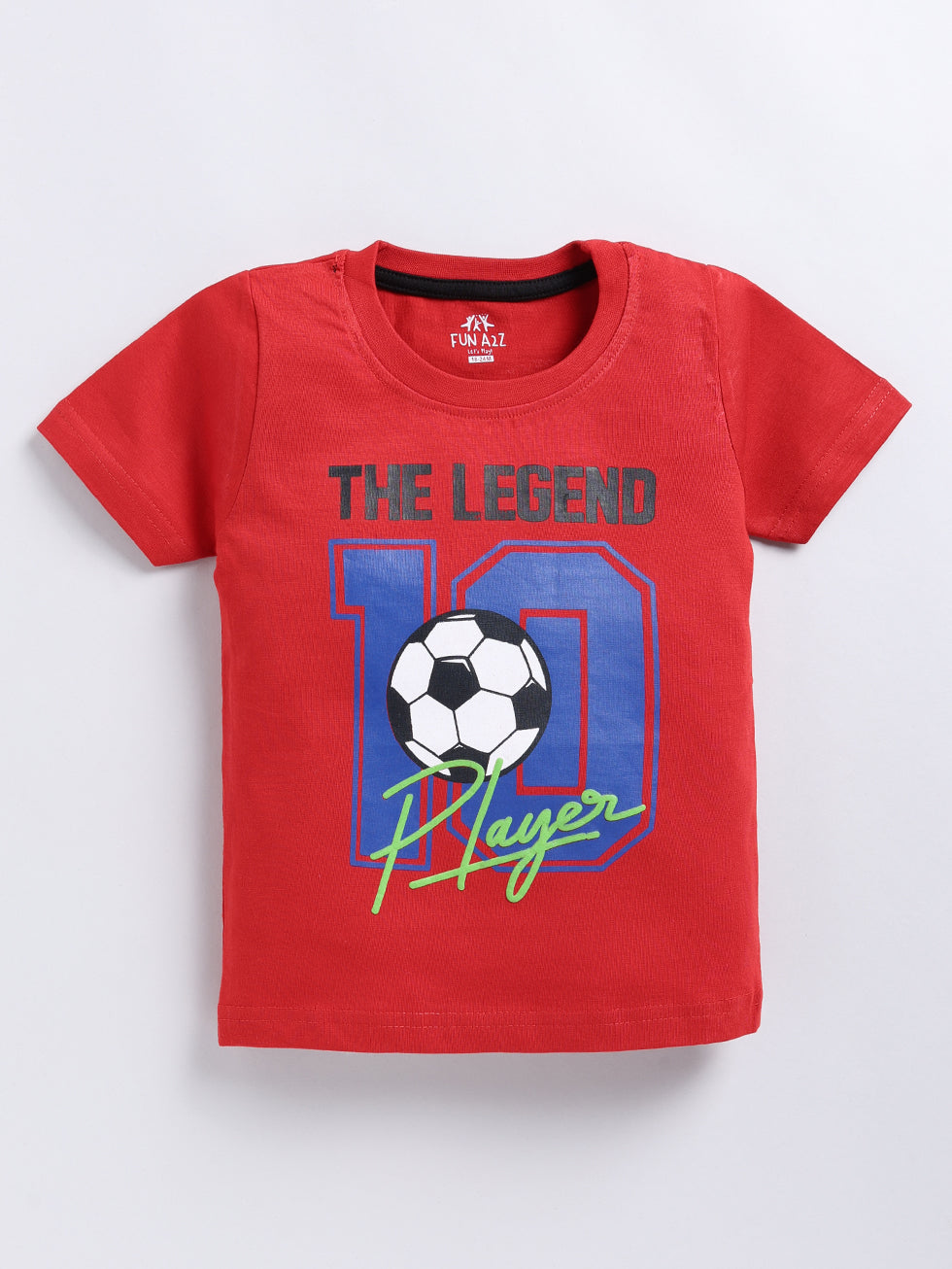 Kidcity Boy's Basic T-Shirt Combo Set (Pack of 2) | Cotton Sinker T-Shirts | Boy's Casual T-Shirts | Red T-Shirts  Front View
