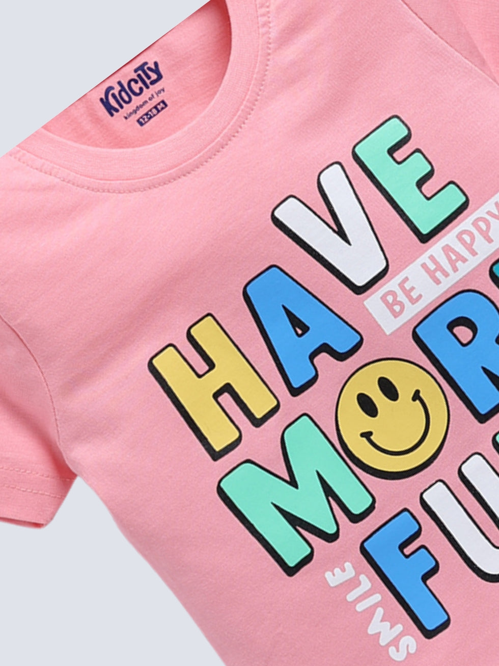 Kidcity Boy's Basic T-Shirt Combo Set (Pack of 2) | Cotton Sinker T-Shirts | Boy's Casual T-Shirts | Baby Pink T-Shirts Zoom View