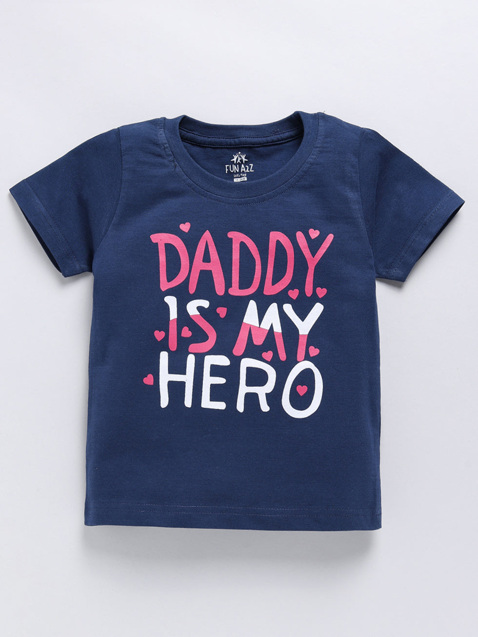 Kidcity Boy's Basic T-Shirt Combo Set (Pack of 2) | Cotton Sinker T-Shirts | Boy's Casual T-Shirts , Navy T-Shirts  Front View