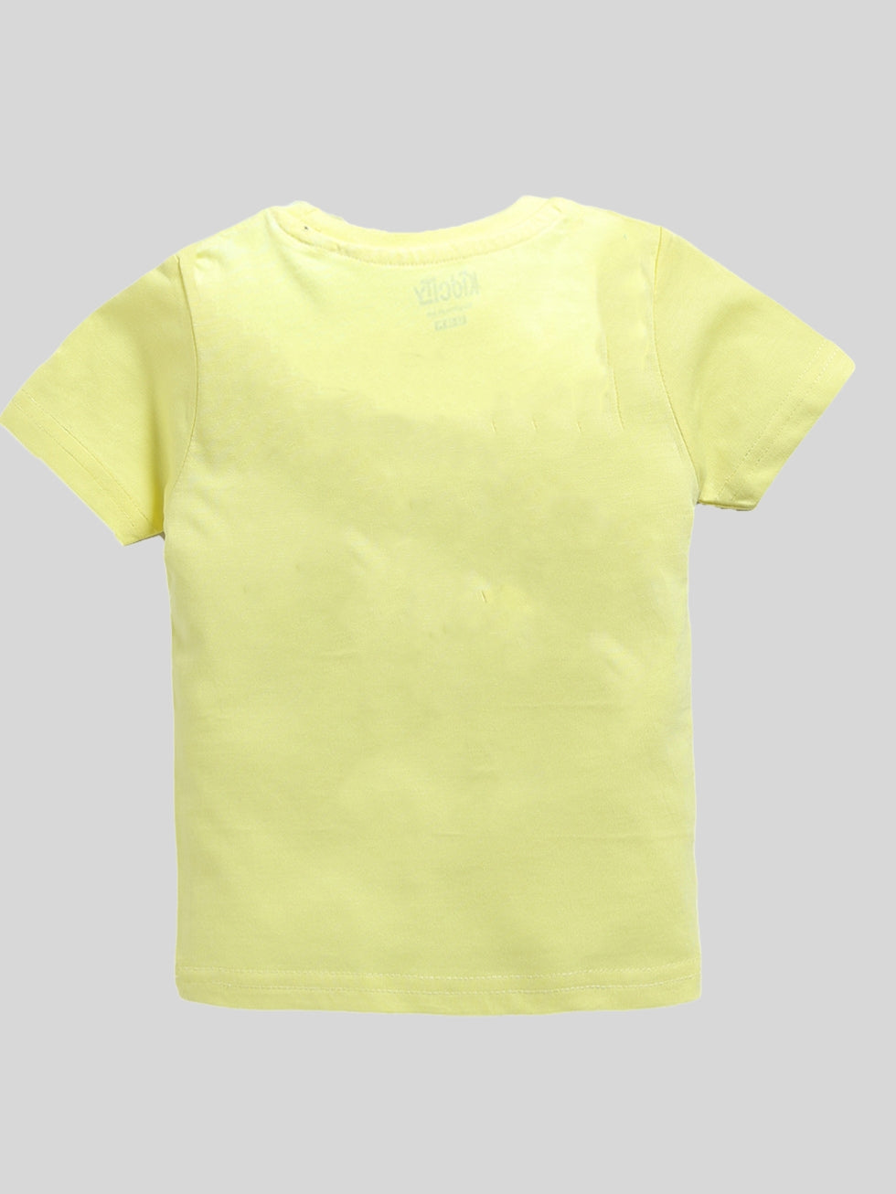 Kidcity Boy's Basic T-Shirt Combo Set (Pack of 2) | Cotton Sinker T-Shirts | Boy's Casual T-Shirts |  Yellow, T-Shirts  Back View