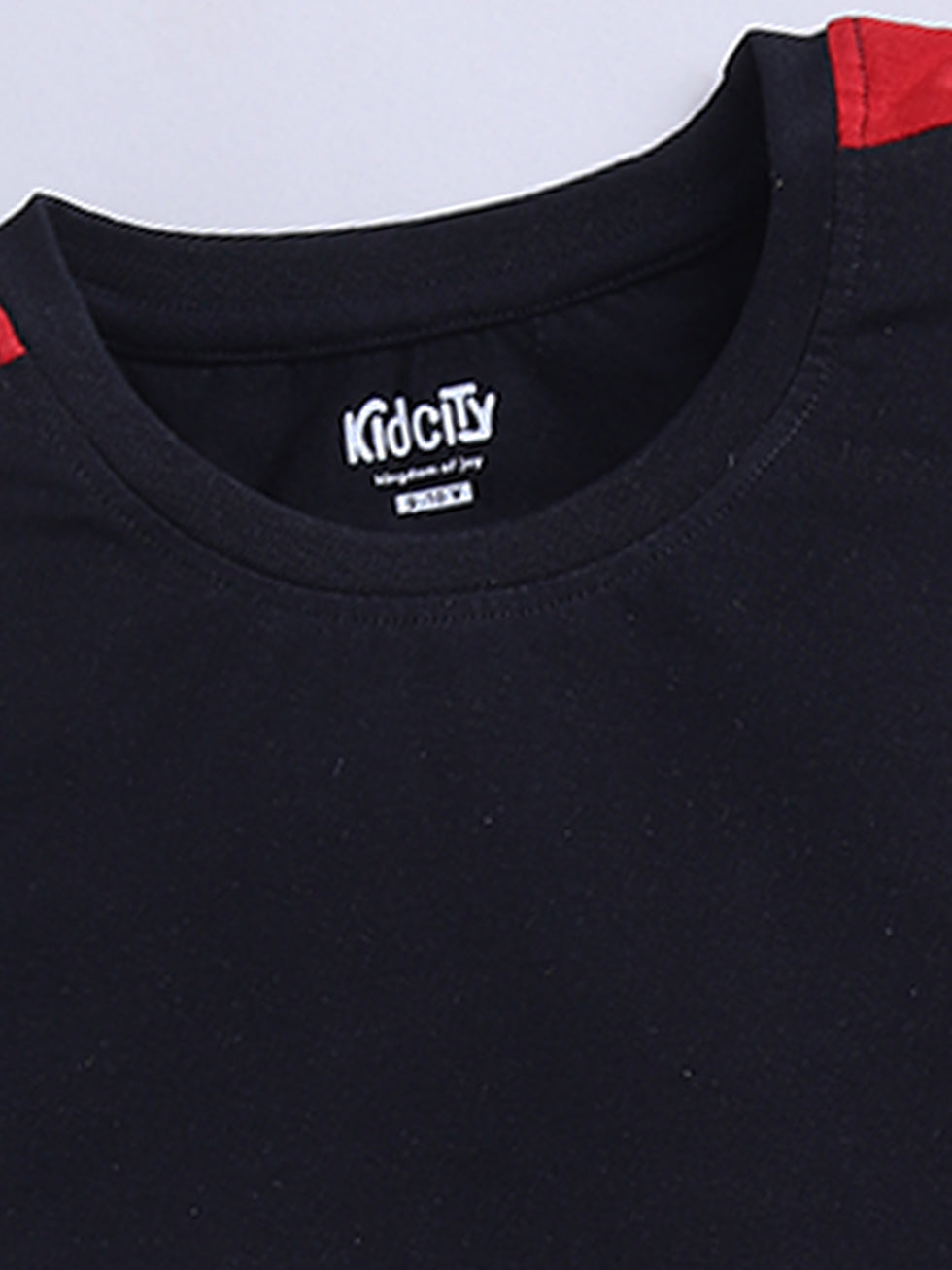 Kidcity Boys Cotton Sinker Athletic Club Fashion Text Print Sports Theme Half Sleeves T-Shirts - Black back view