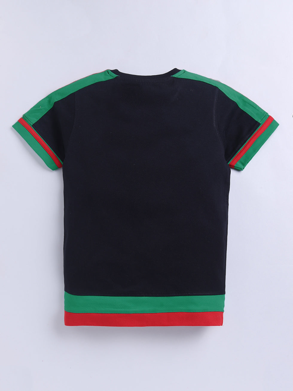 Kidcity Boys Cotton Sinker Athletic Club Fashion Text Print Sports Theme Half Sleeves T-Shirts - Black zoom view