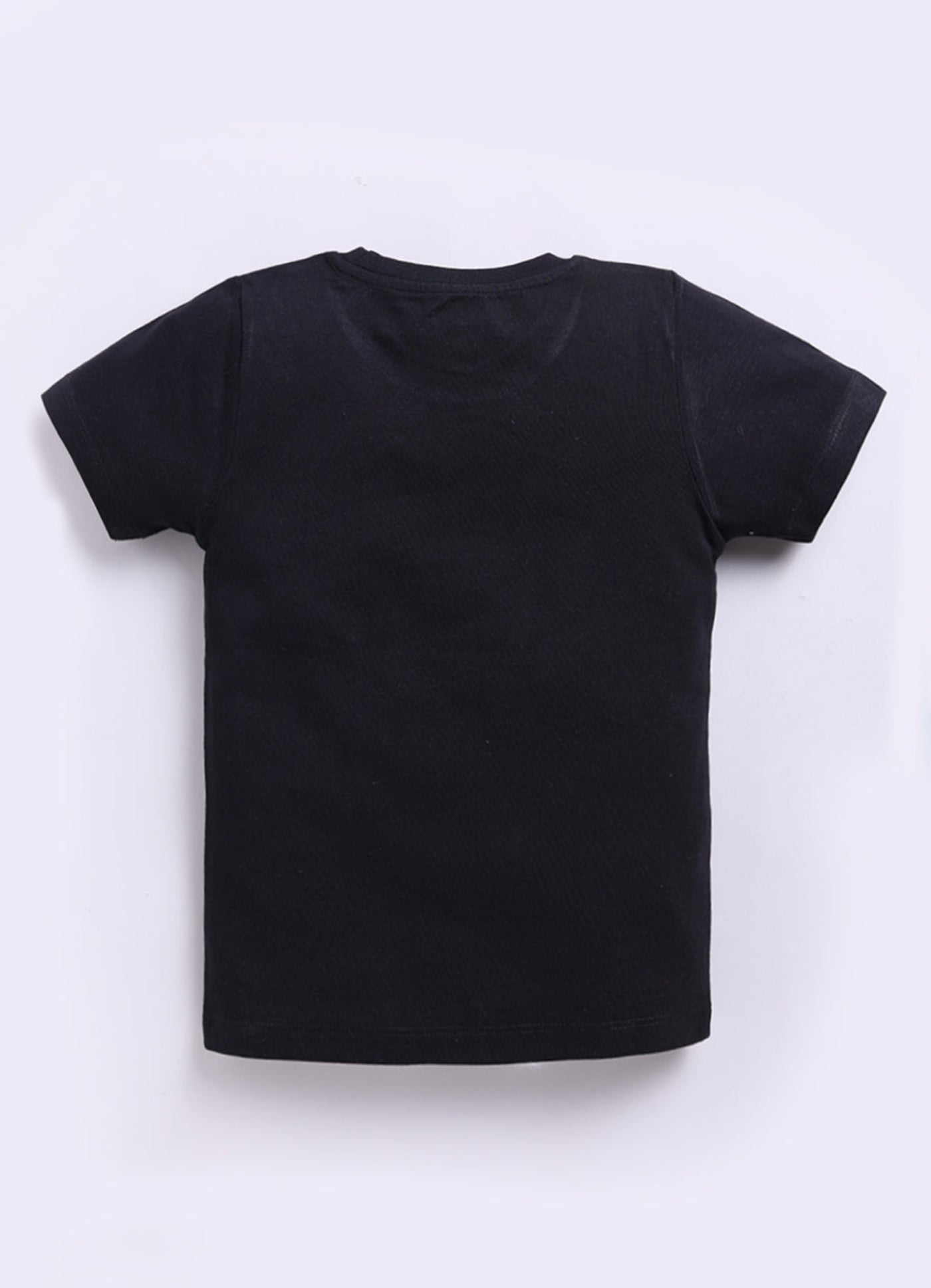 Kidcity Boys Cotton Sinker Small Body Big Energy Graphic Half Sleeves T-Shirts - Black Back View