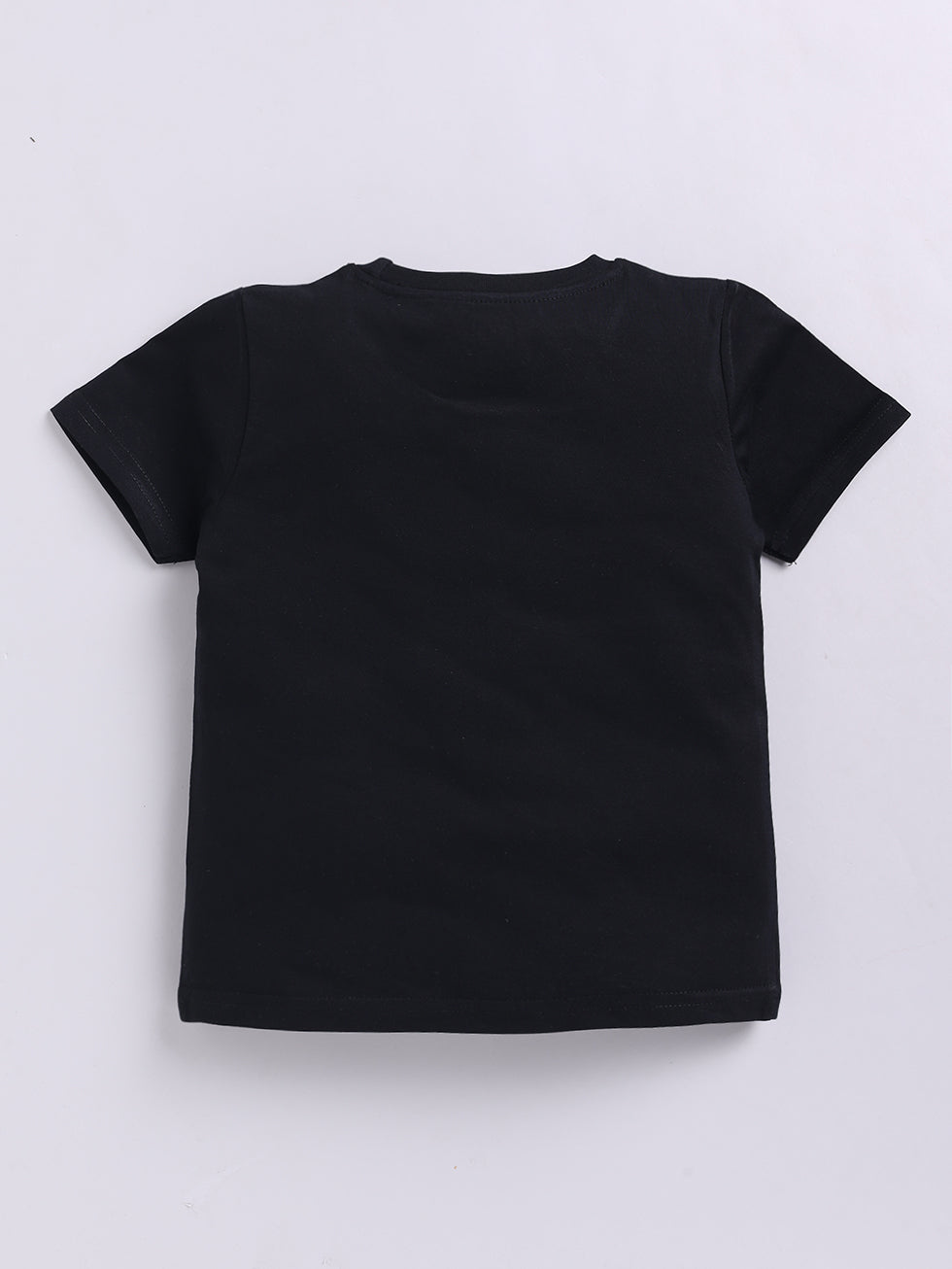Kidcity Boys Cotton Sinker Today is a Good Day Graphic Half Sleeves T-Shirts - Black Back  View