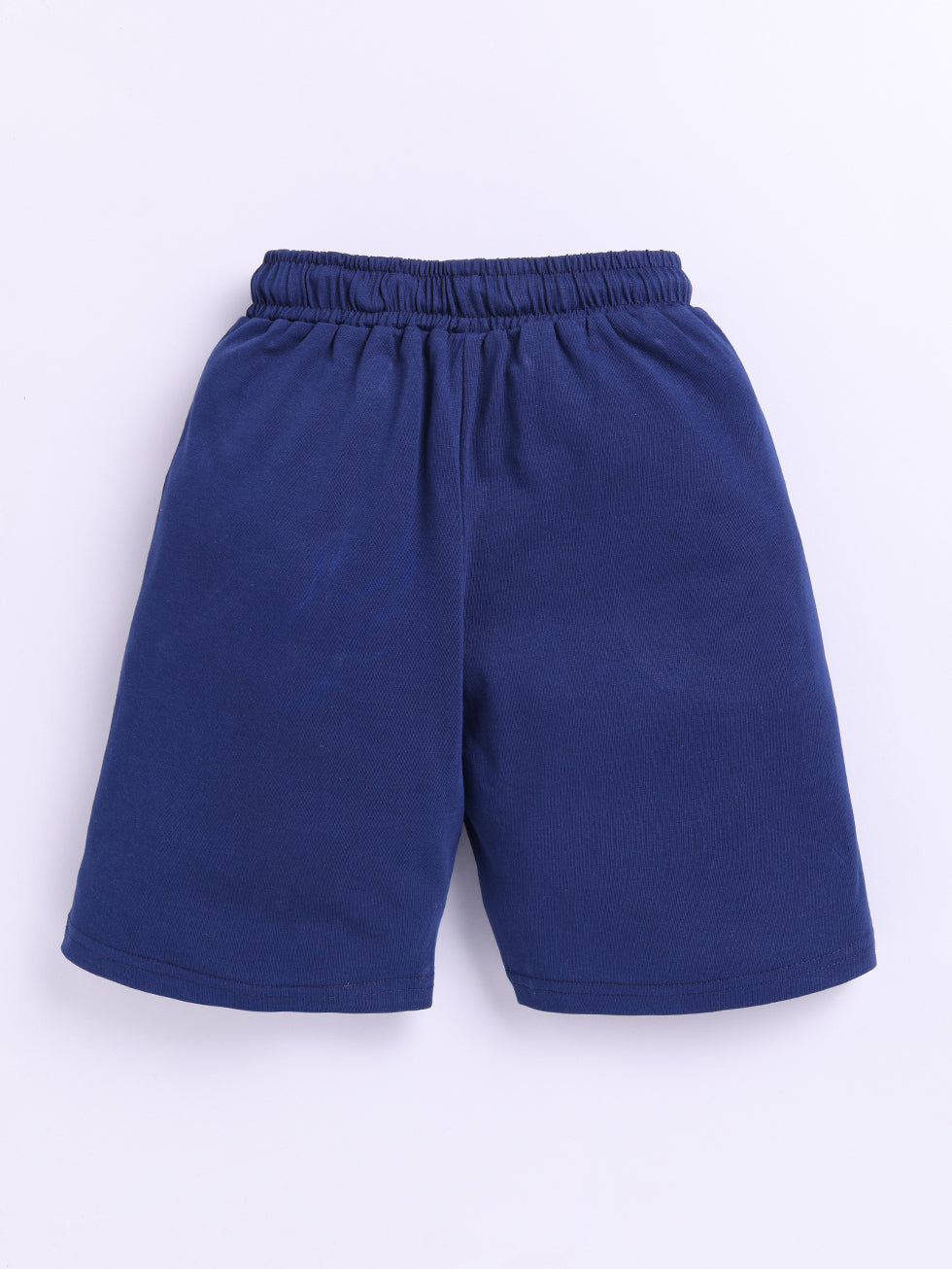 Kidcity Boys Cotton Sinker Vintage EST 1974 Text Print Shorts - Royal Blue Back View