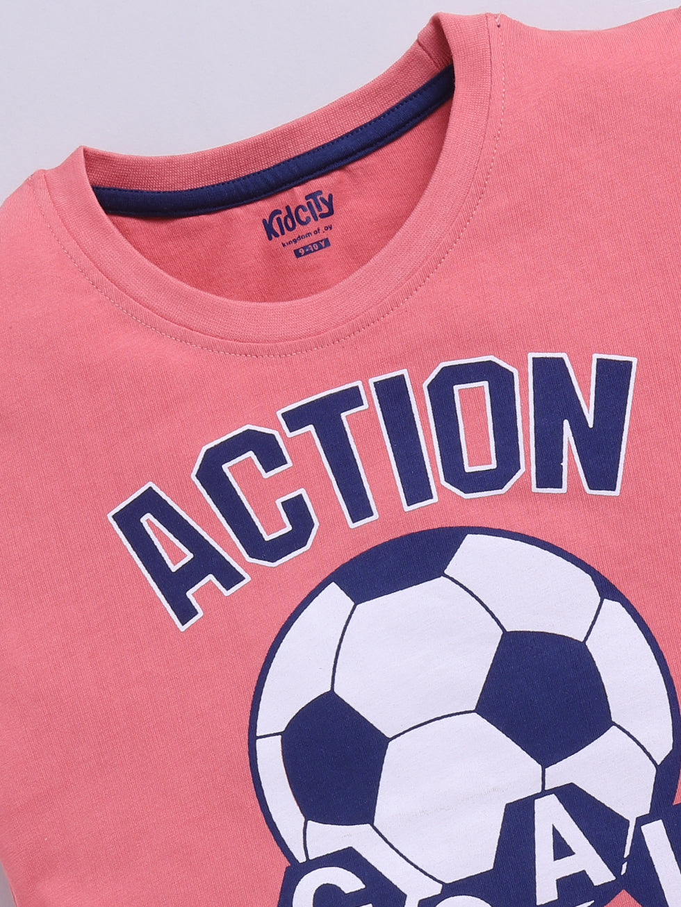 Kidcity_Boys_Soft_Cotton_Sinker_Text_and_Football_Print_Half_Sleeves_T-Shirts_-_Peach_Zoom_View