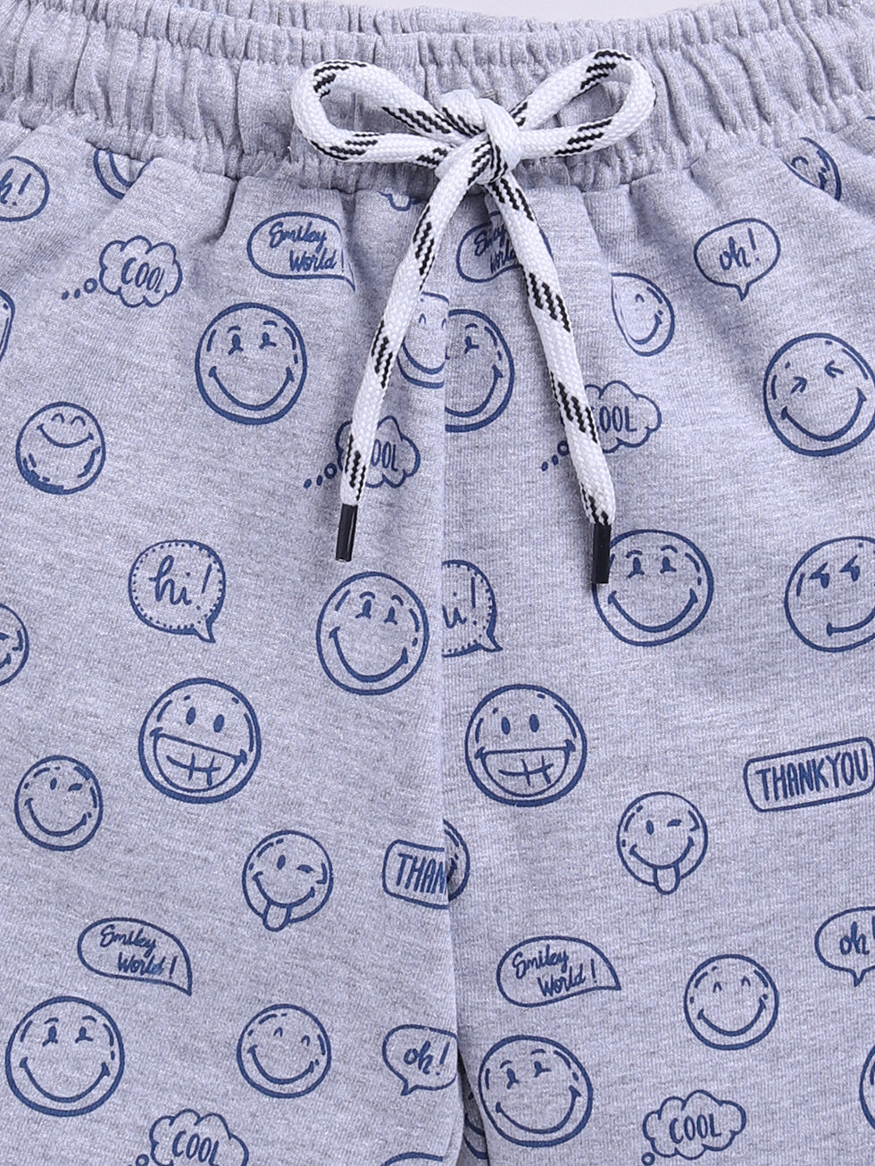 Kidcity Boys shorts Combo set (pack of 2) |Loopknit grey shorts zoom view