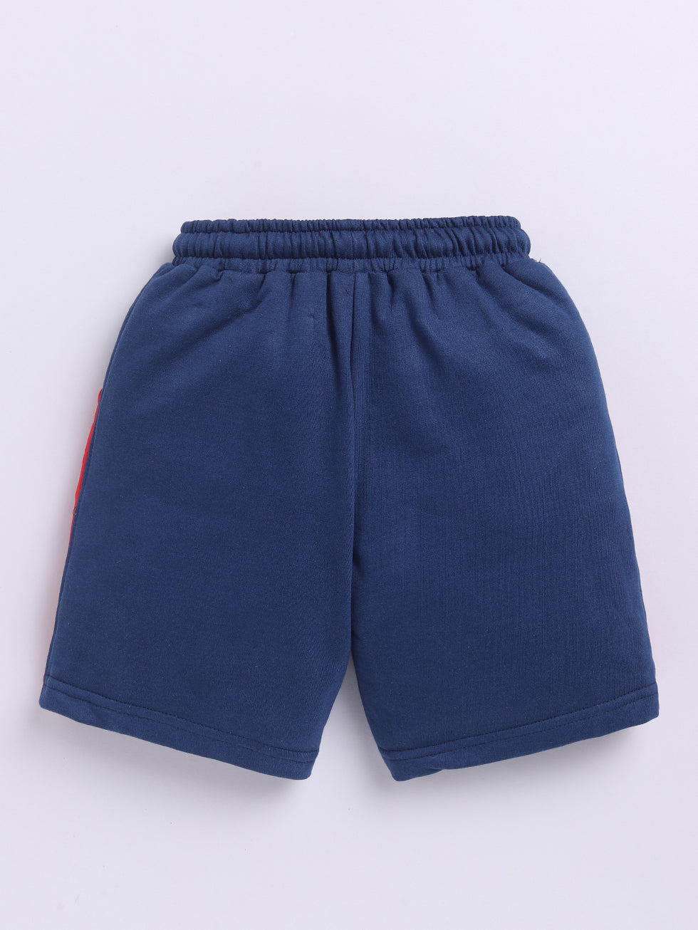 Kidcity Boys shorts Combo set (pack of 2) |Loopknit navy shorts back view