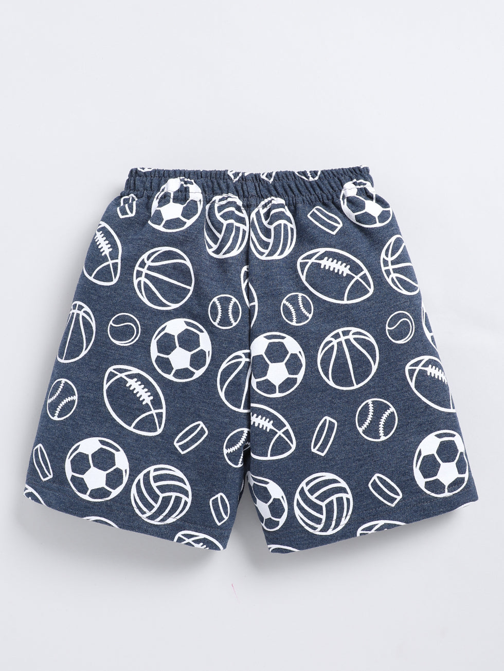 Kidcity Boys shorts Combo set (pack of 2) |Loopknit shorts| Grey shorts back view