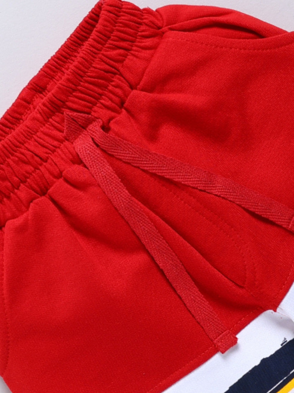 Kidcity Boys shorts Combo set (pack of 2) |Loopknit shorts|Red shorts zoom view