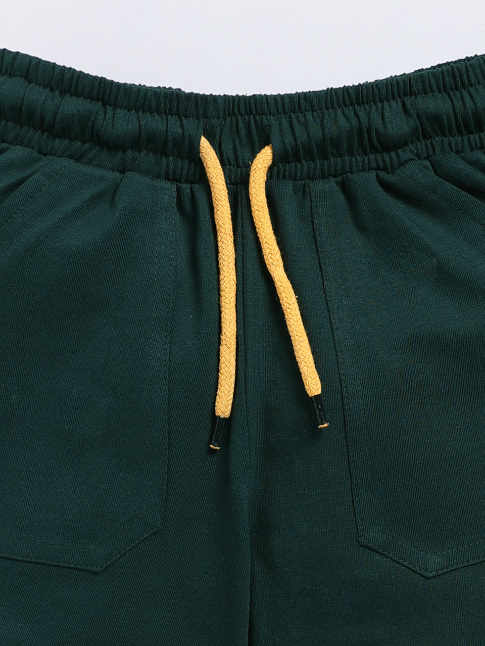 Kidcity Boys shorts Combo set (pack of 2) |Sinker shorts|Dark green shorts zoom view