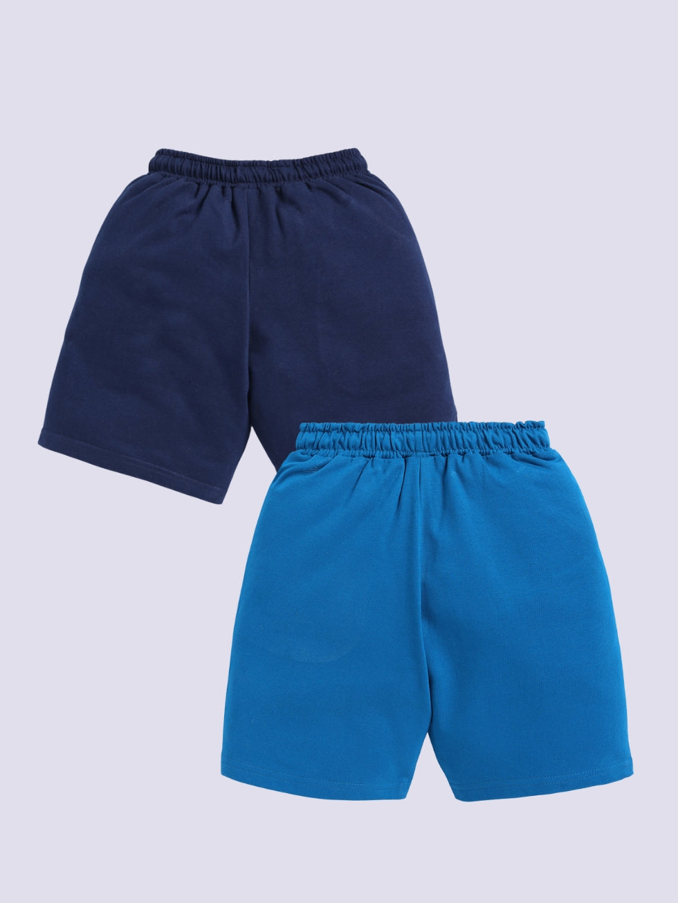 Kidcity Boys shorts Combo set (pack of 2) |Sinker shorts|Navy, Blue shorts back view