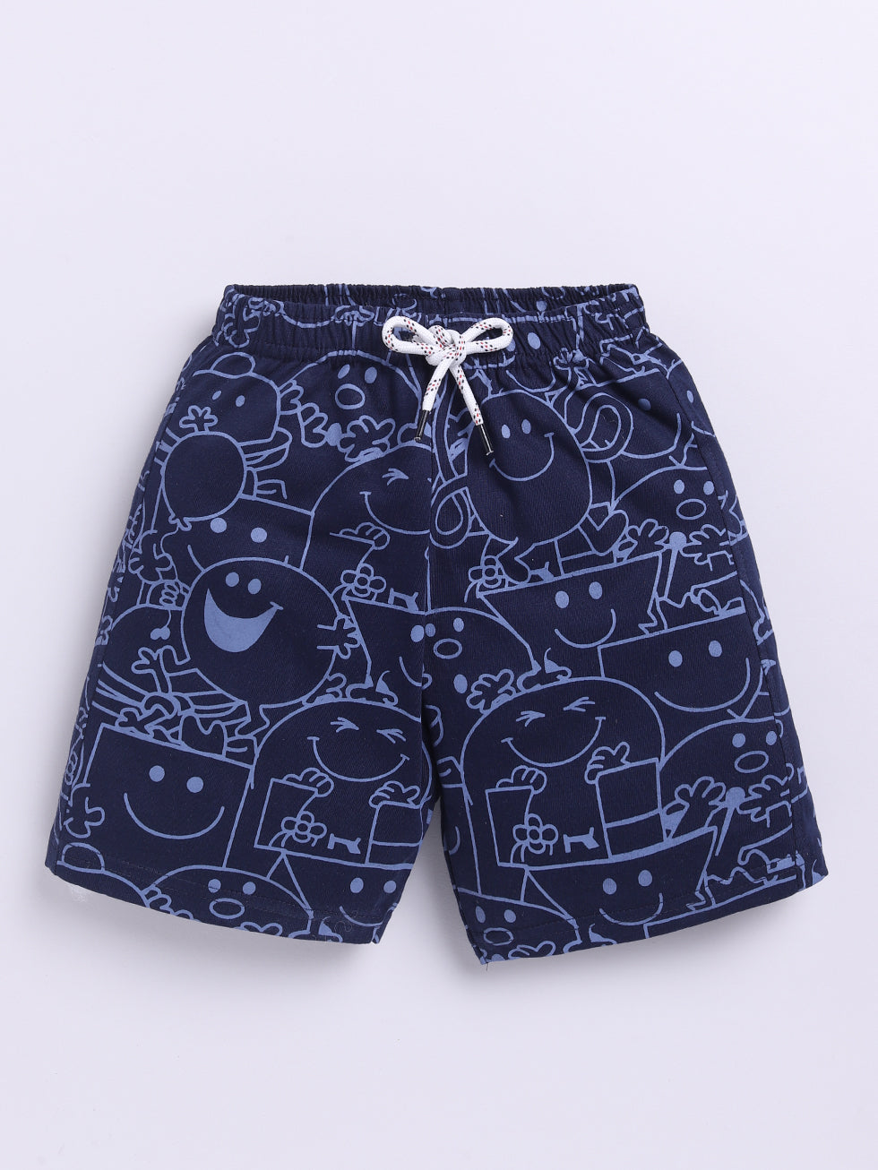 Kidcity Boys shorts Combo set (pack of 2) |Sinker shorts|Navy shorts front view
