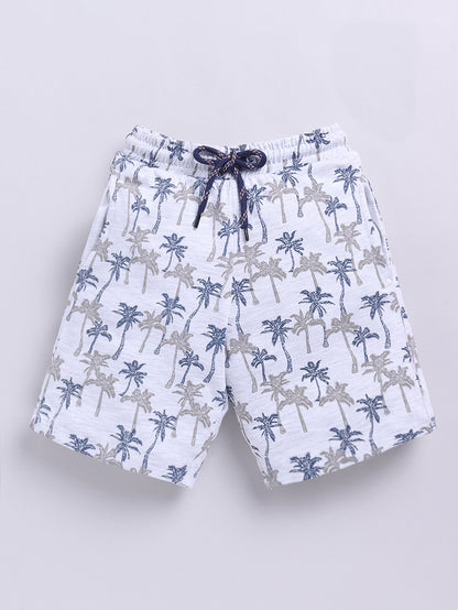 Kidcity Boys shorts Combo set (pack of 2) |Sinker shorts| white front view