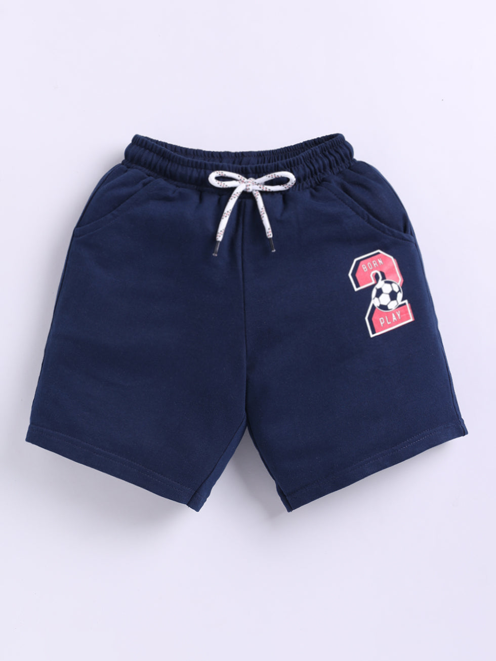 Kidcity Boys shorts Combo set (pack of 2) |Sinker shorts|Navy front  view