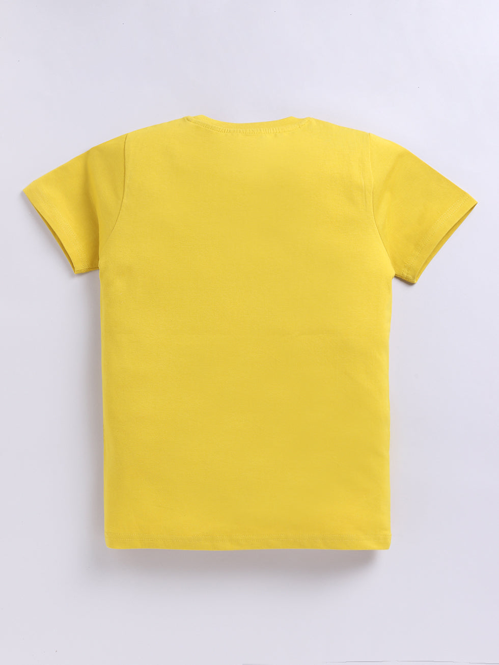 Kidcity Cotton Sinker Race Car Graphic & Racing Champ Text Placement Print T-Shirts - Yellow back view