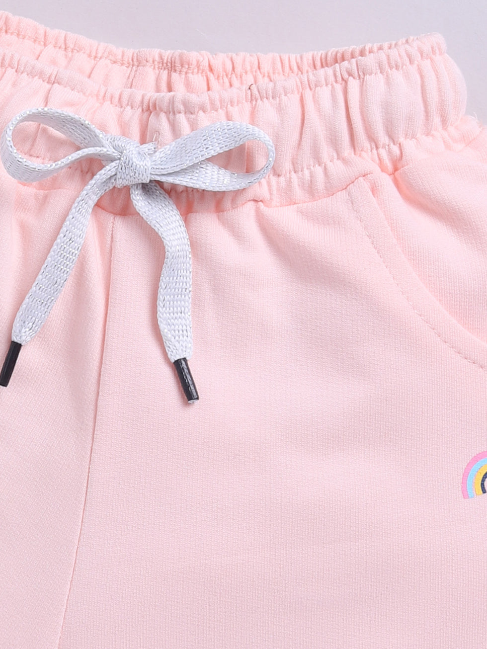 Kidcity Girls shorts Combo set (pack of 2) |Loopknit shorts|baby pink shorts zoom view