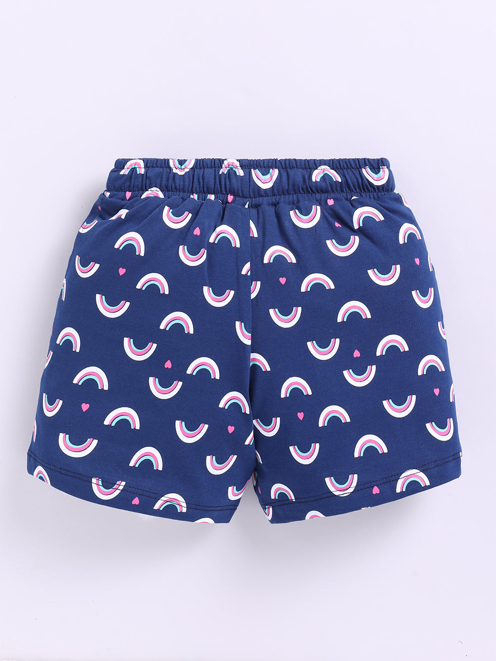 Kidcity Girls shorts Combo set (pack of 2) |Sinker Navy shorts back view