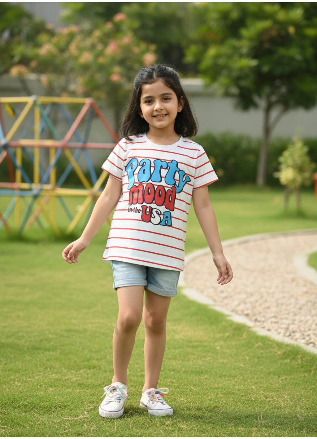 Party Mood in the USA Print Top.