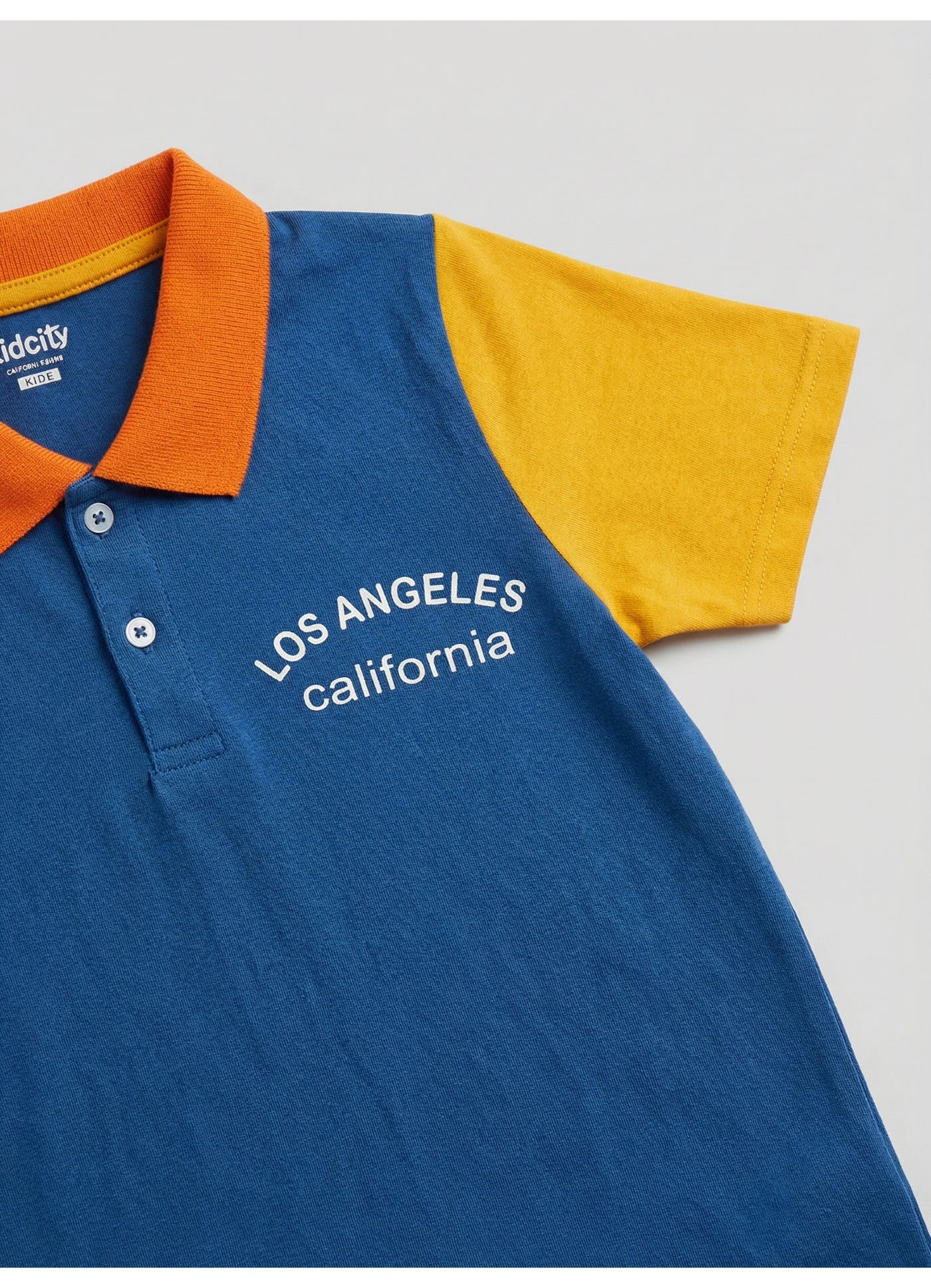 Color-Block Los Angeles Polo T-Shirt.